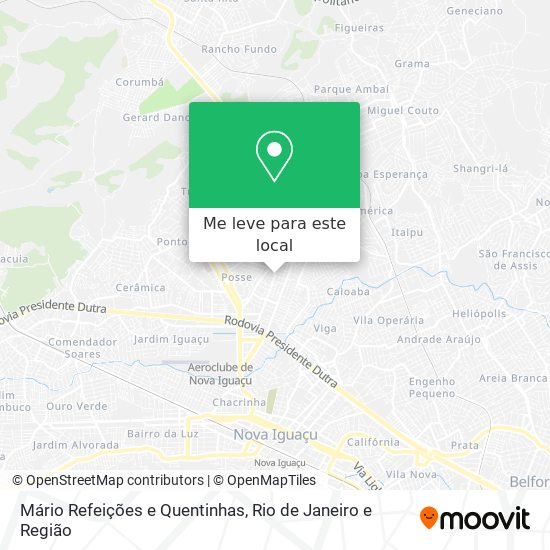 Mário Refeições e Quentinhas mapa