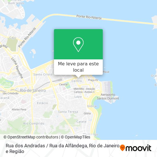 Rua dos Andradas / Rua da Alfândega mapa