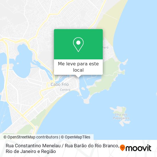 Rua Constantino Menelau / Rua Barão do Rio Branco mapa