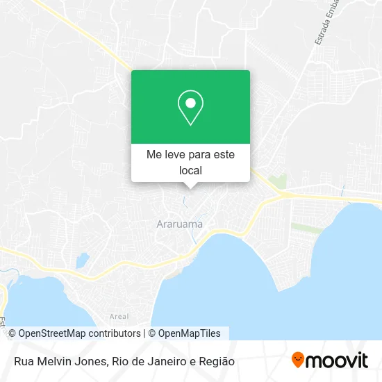 Rua Melvin Jones mapa