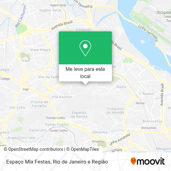 Espaço Mix Festas mapa