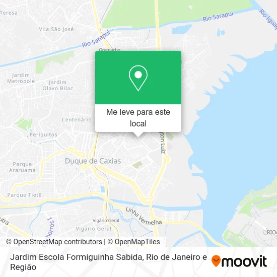 Jardim Escola Formiguinha Sabida mapa