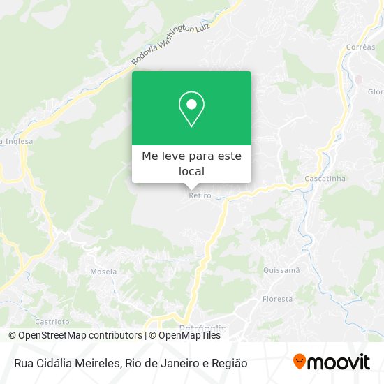Rua Cidália Meireles mapa