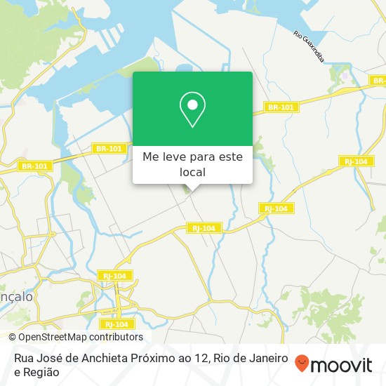 Rua José de Anchieta Próximo ao 12 mapa