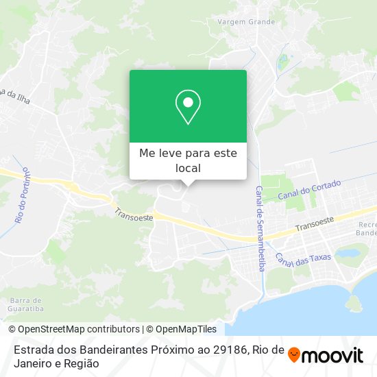 Estrada dos Bandeirantes Próximo ao 29186 mapa