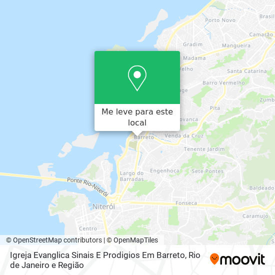 Igreja Evanglica Sinais E Prodigios Em Barreto mapa