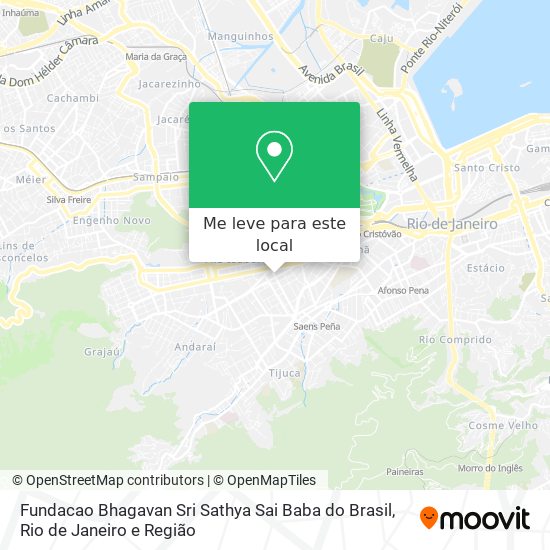 Fundacao Bhagavan Sri Sathya Sai Baba do Brasil mapa