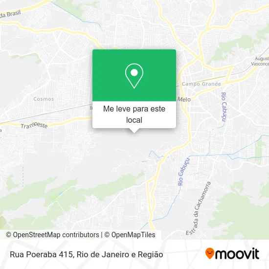 Rua Poeraba 415 mapa