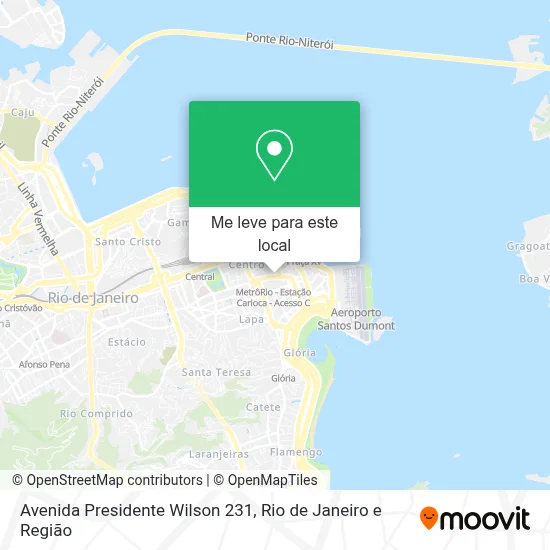Avenida Presidente Wilson 231 mapa