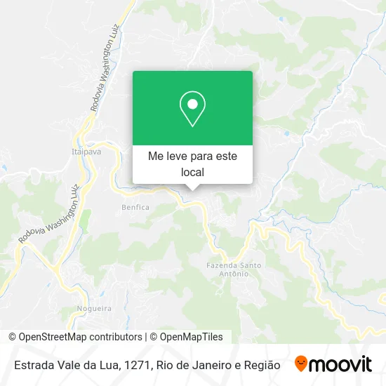 Estrada Vale da Lua, 1271 mapa
