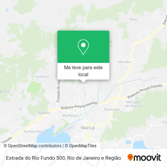 Estrada do Rio Fundo 500 mapa