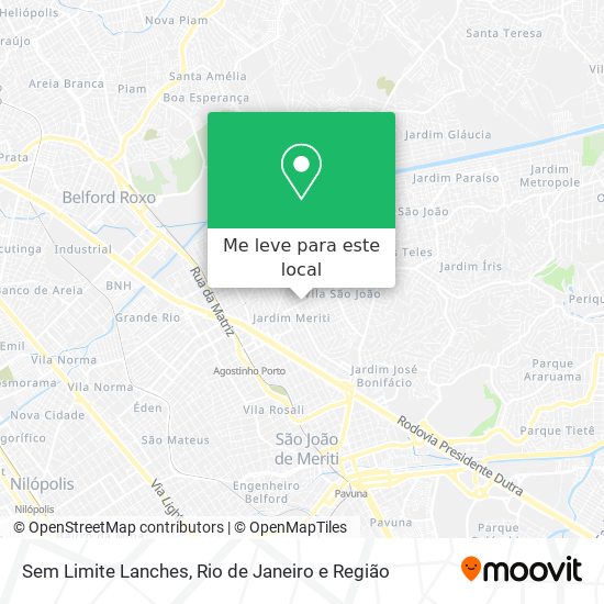 Sem Limite Lanches mapa