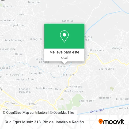 Rua Egas Muniz 318 mapa