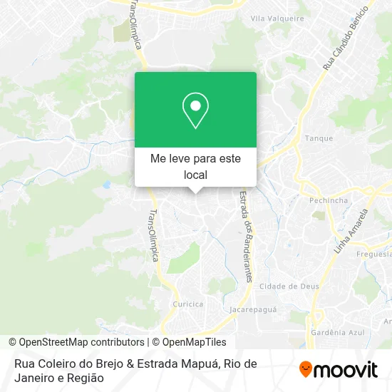 Rua Coleiro do Brejo & Estrada Mapuá mapa