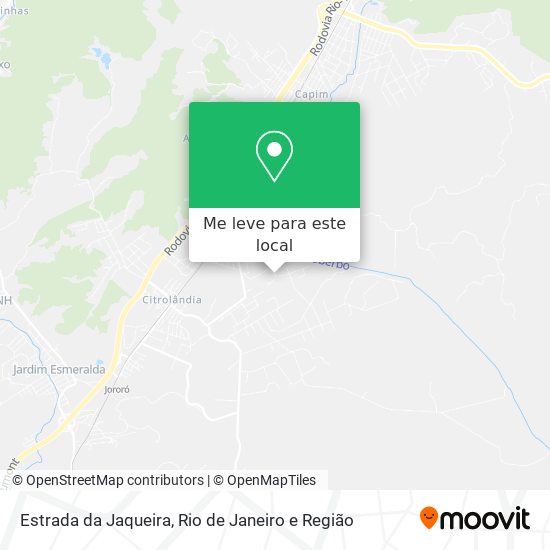 Estrada da Jaqueira mapa