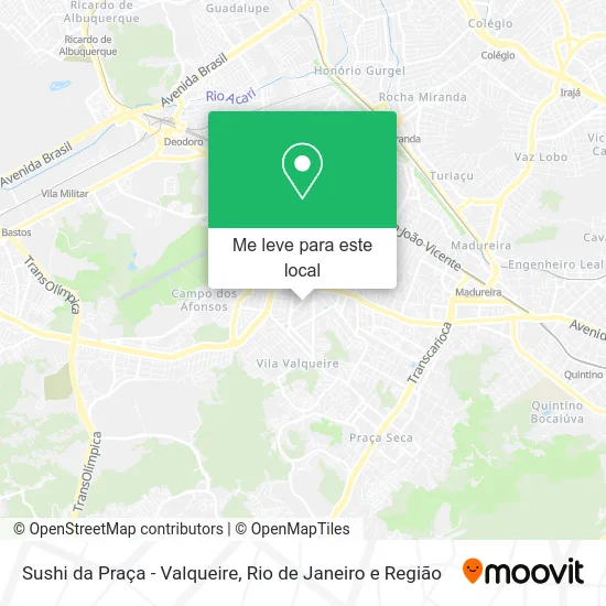 Sushi da Praça - Valqueire mapa
