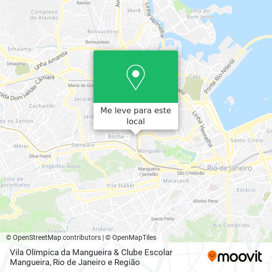 Vila Olímpica da Mangueira & Clube Escolar Mangueira mapa