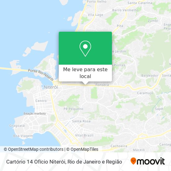 Cartório 14 Ofício Niterói mapa