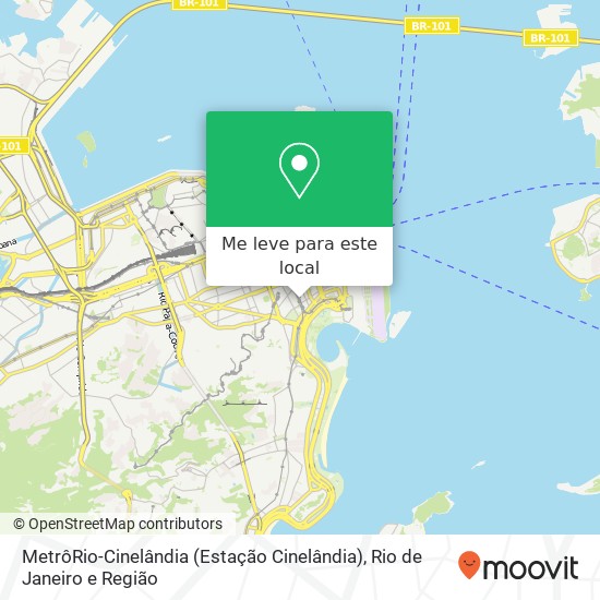 MetrôRio-Cinelândia (Estação Cinelândia) mapa