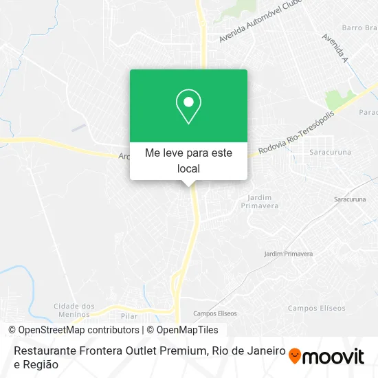 Restaurante Frontera Outlet Premium mapa