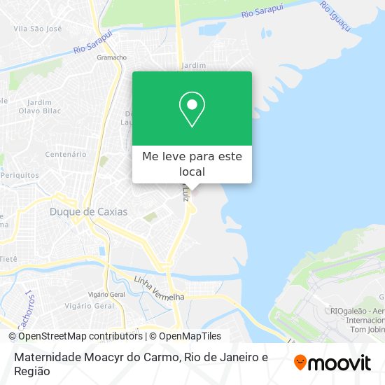 Maternidade Moacyr do Carmo mapa