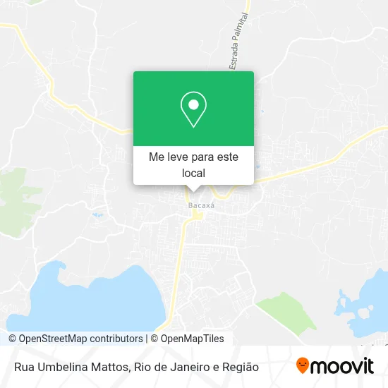 Rua Umbelina Mattos mapa