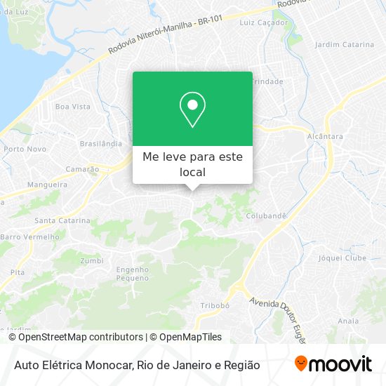 Auto Elétrica Monocar mapa