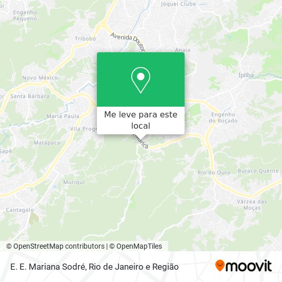 E. E. Mariana Sodré mapa