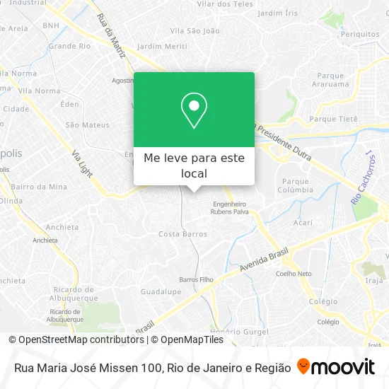 Rua Maria José Missen 100 mapa