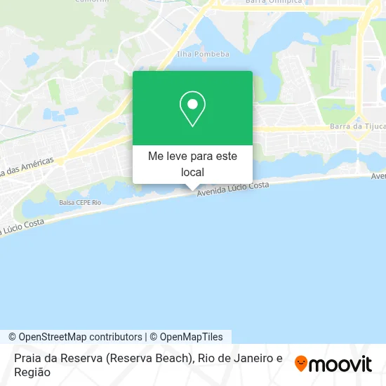 Praia da Reserva (Reserva Beach) mapa