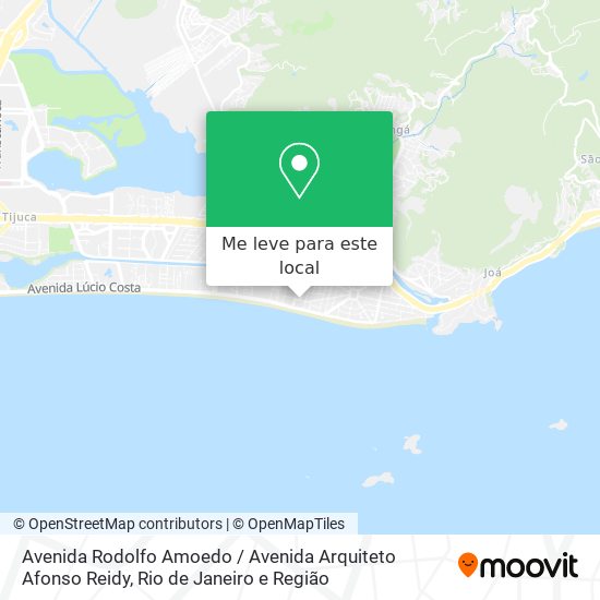 Avenida Rodolfo Amoedo / Avenida Arquiteto Afonso Reidy mapa