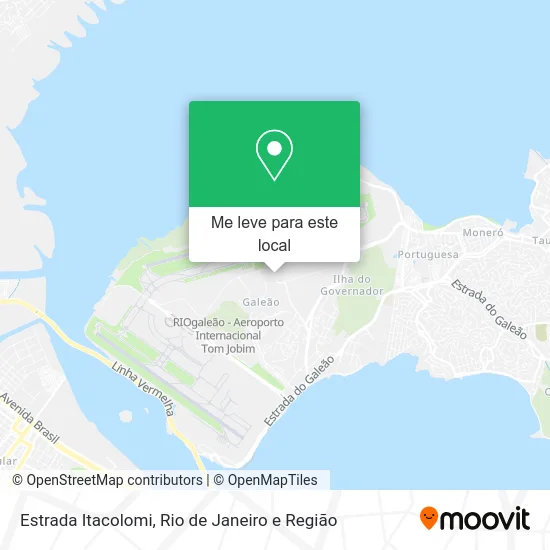 Estrada Itacolomi mapa