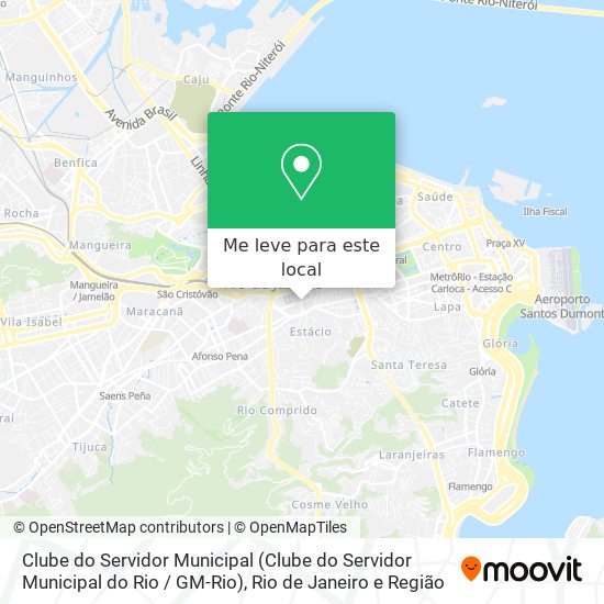 Clube do Servidor Municipal (Clube do Servidor Municipal do Rio / GM-Rio) mapa