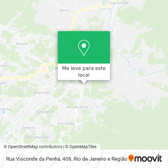 Rua Visconde da Penha, 406 mapa