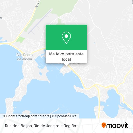 Rua dos Beijos mapa