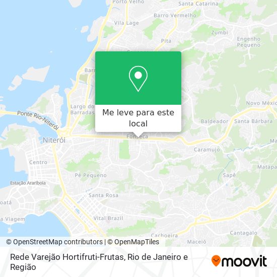 Rede Varejão Hortifruti-Frutas mapa