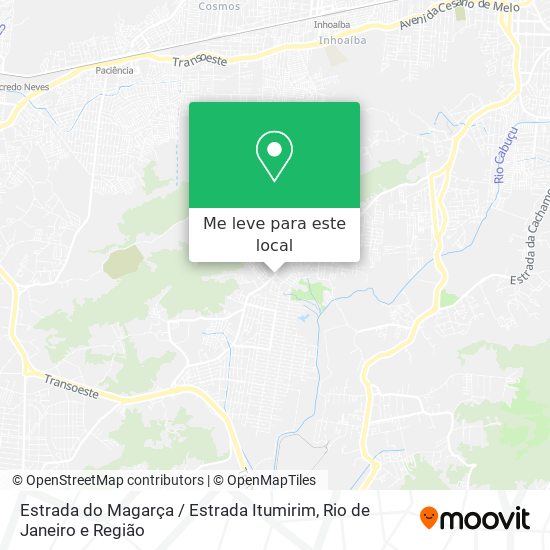 Estrada do Magarça / Estrada Itumirim mapa