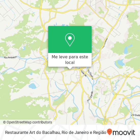 Restaurante Art do Bacalhau mapa
