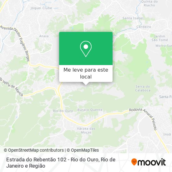 Estrada do Rebentão 102 - Rio do Ouro mapa