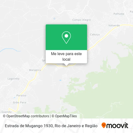 Estrada de Mugango 1930 mapa