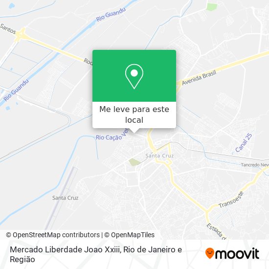 Mercado Liberdade Joao Xxiii mapa