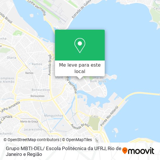 Grupo MBTI-DEL/ Escola Politécnica da UFRJ mapa