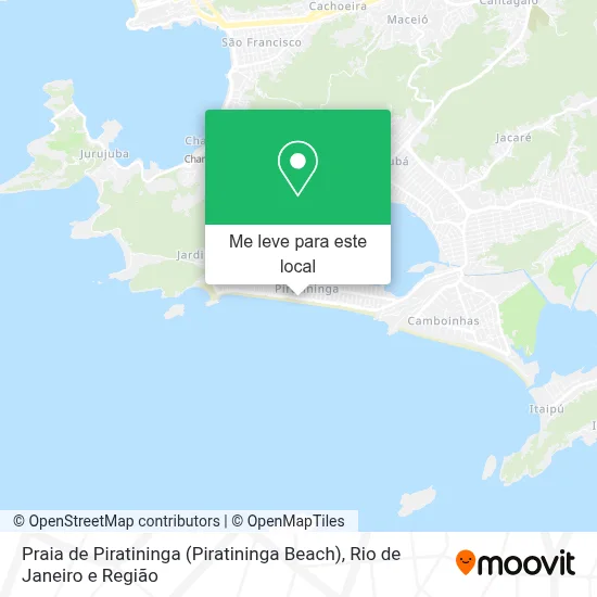 Praia de Piratininga (Piratininga Beach) mapa
