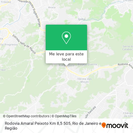 Rodovia Amaral Peixoto Km 8,5 505 mapa