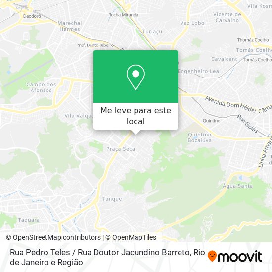Rua Pedro Teles / Rua Doutor Jacundino Barreto mapa