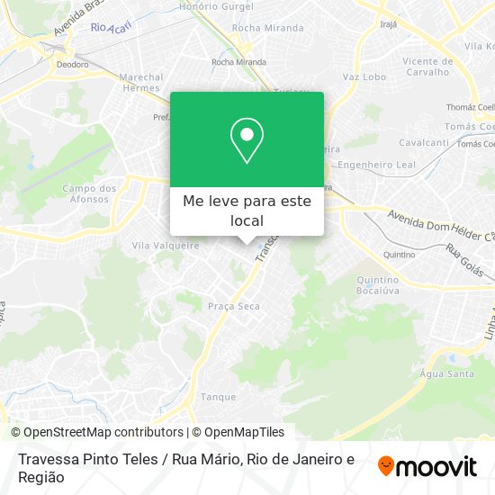 Travessa Pinto Teles / Rua Mário mapa