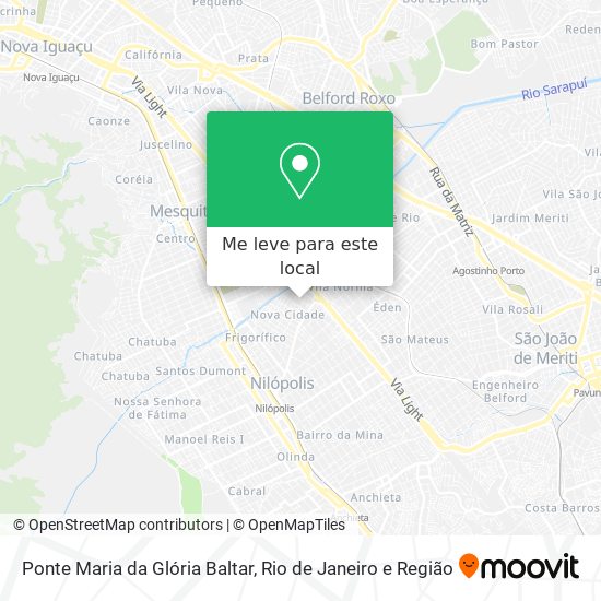 Ponte Maria da Glória Baltar mapa