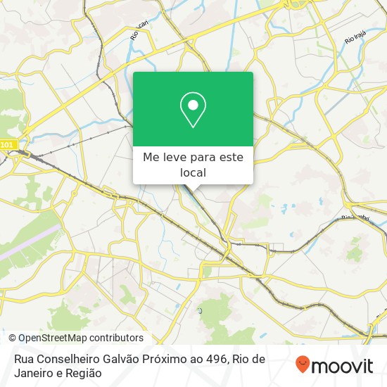 Rua Conselheiro Galvão Próximo ao 496 mapa