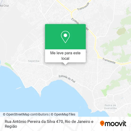 Rua Antônio Pereira da Silva 470 mapa