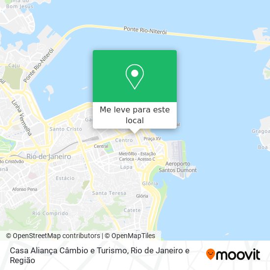 Casa Aliança Câmbio e Turismo mapa